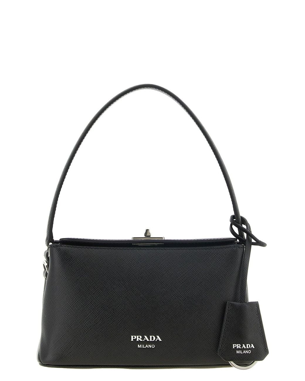 Borsa A Mano Midi' Nera di Prada in Black