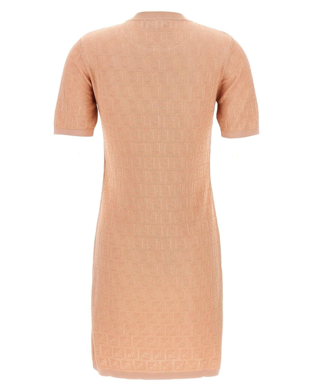 Fendi Pink Dress 'Jacquard Ff'