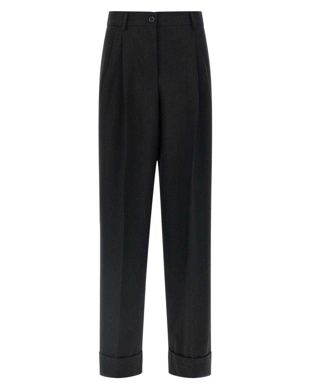 Dolce & Gabbana Black Virgin Wool Trousers
