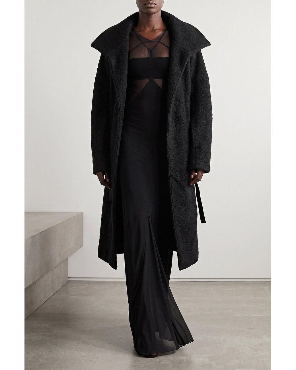 Rick Owens Black Combo Gown