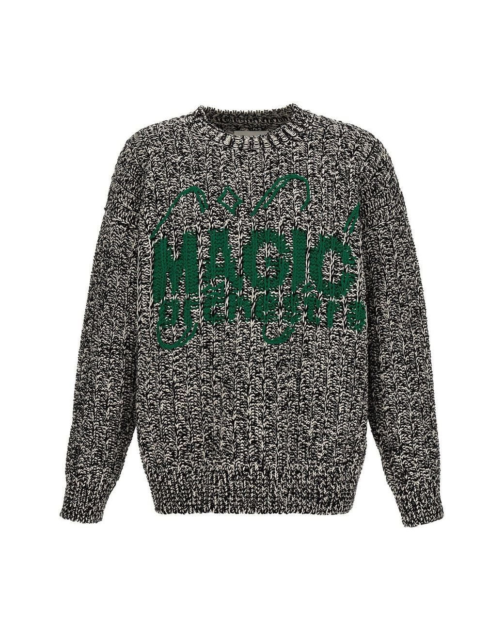 Jil Sander Green 'Magic Orchestra' Sweater for men