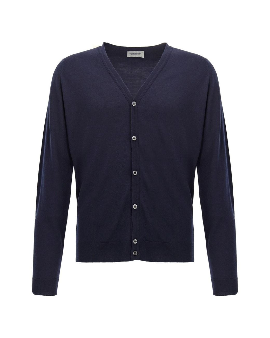 John Smedley Blue 'petworth' Cardigan for men