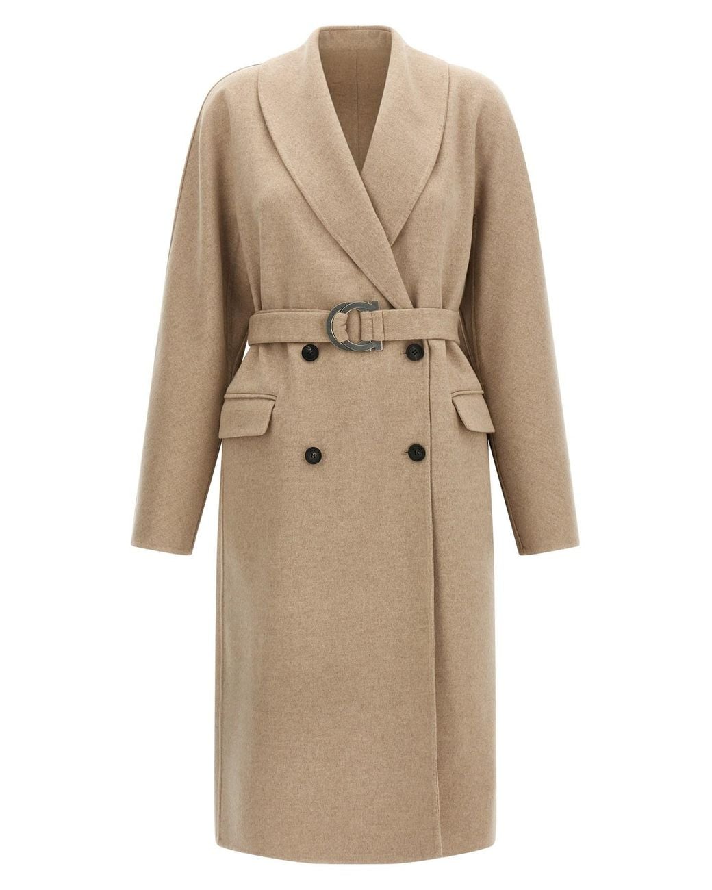 Ferragamo Natural 'chateau' Coat