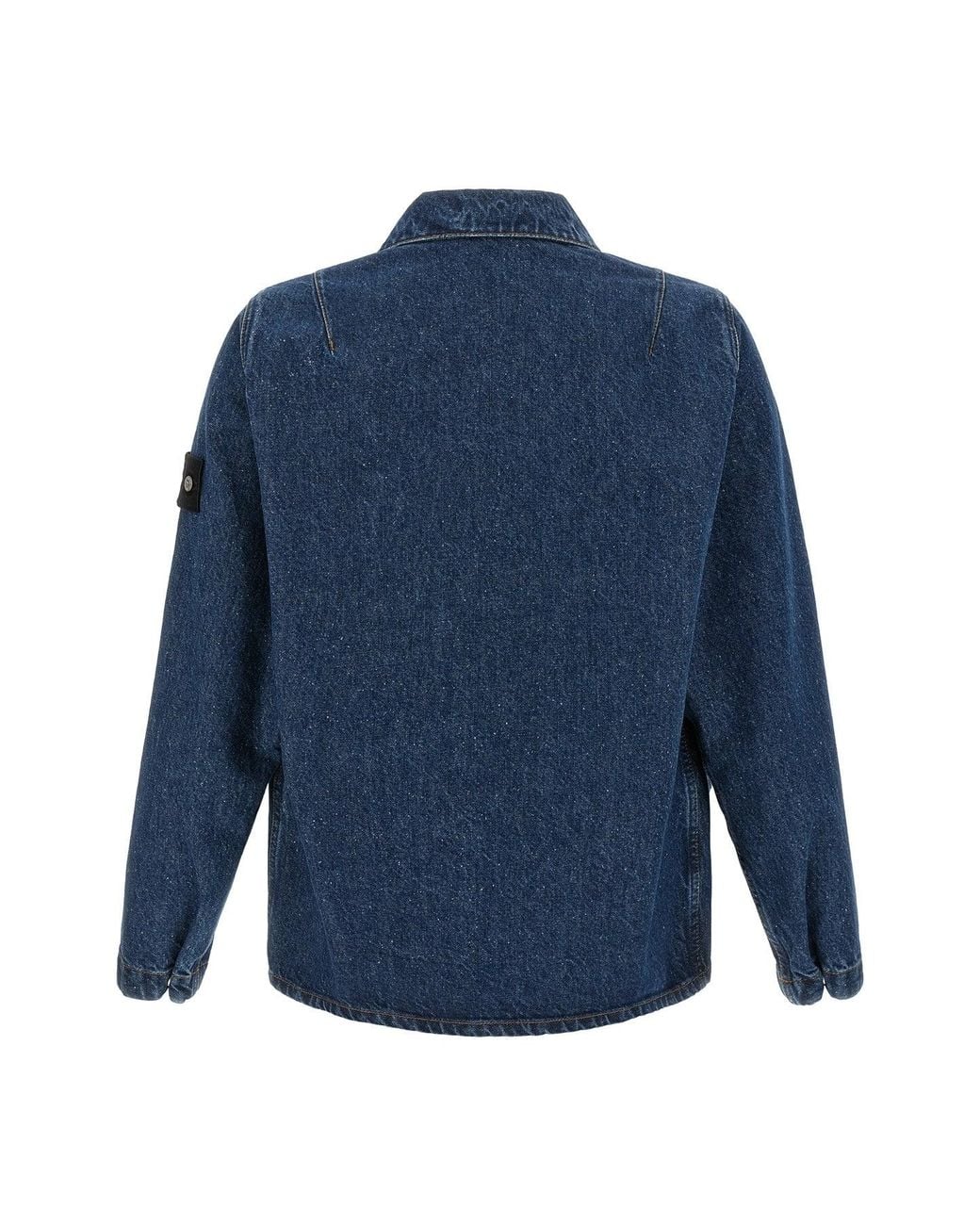 Stone Island Blue Overshirt '1200002' Denim Research Capsule for men