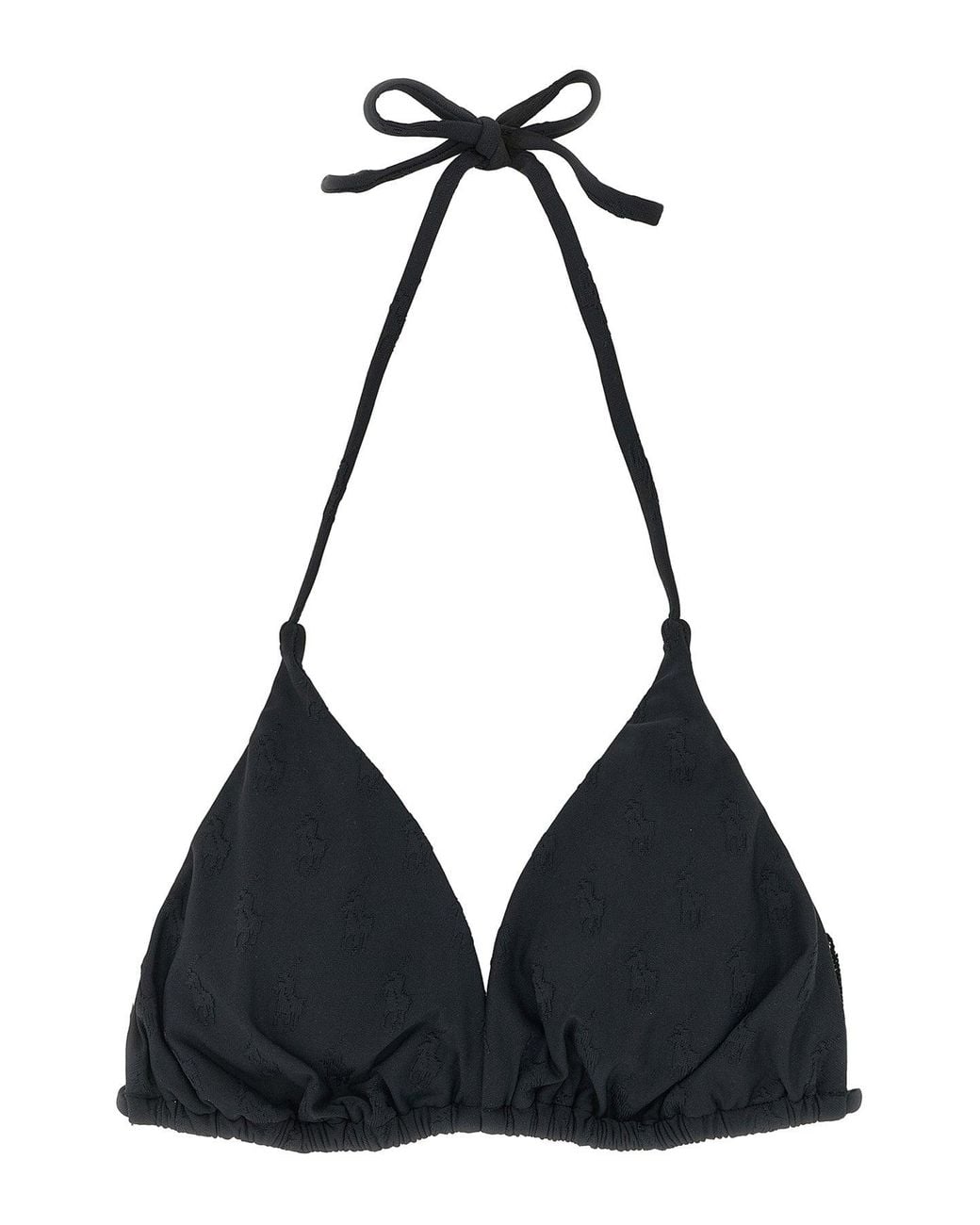Polo Ralph Lauren Black 'Ricky' Triangle Bikini Top