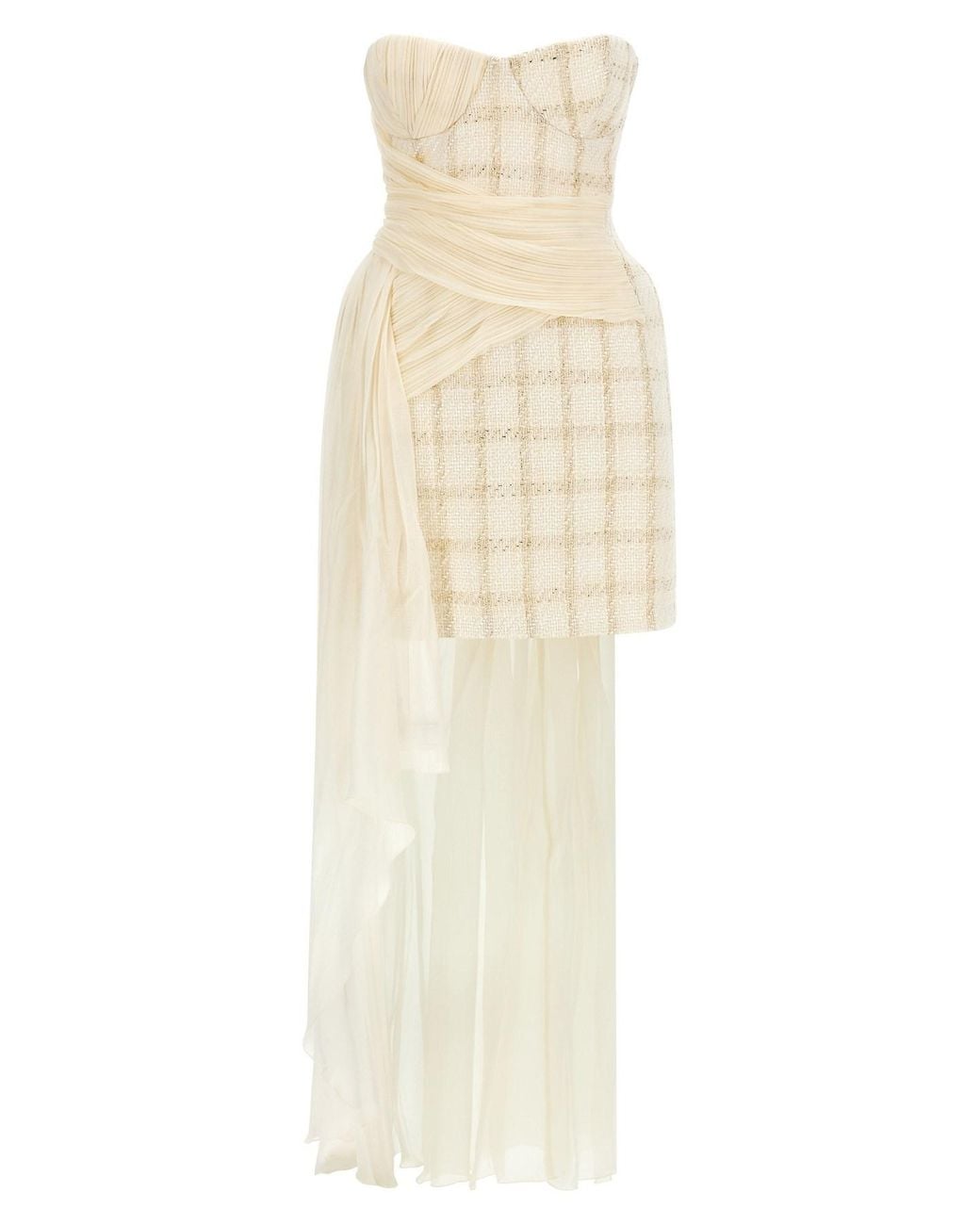 Elisabetta Franchi White Amphora Dress