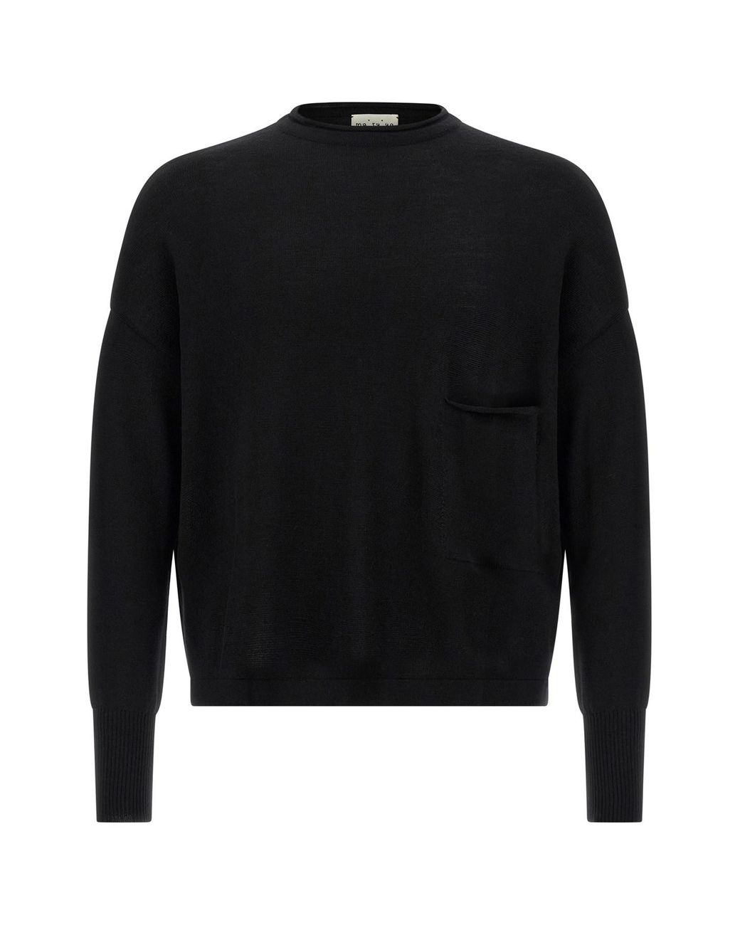 Ma'ry'ya Wollpullover in Black für Herren