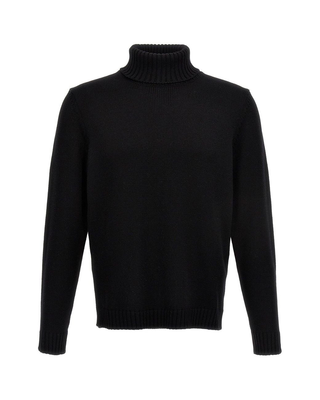 Zanone Black 'Dolce Vita' Turtleneck Sweater for men