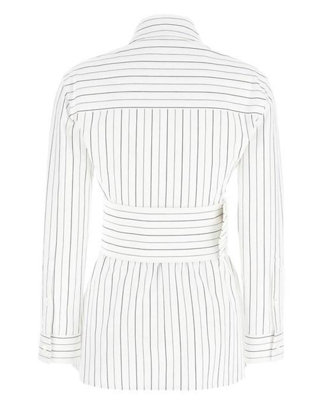 Camicia righe di Burberry in White
