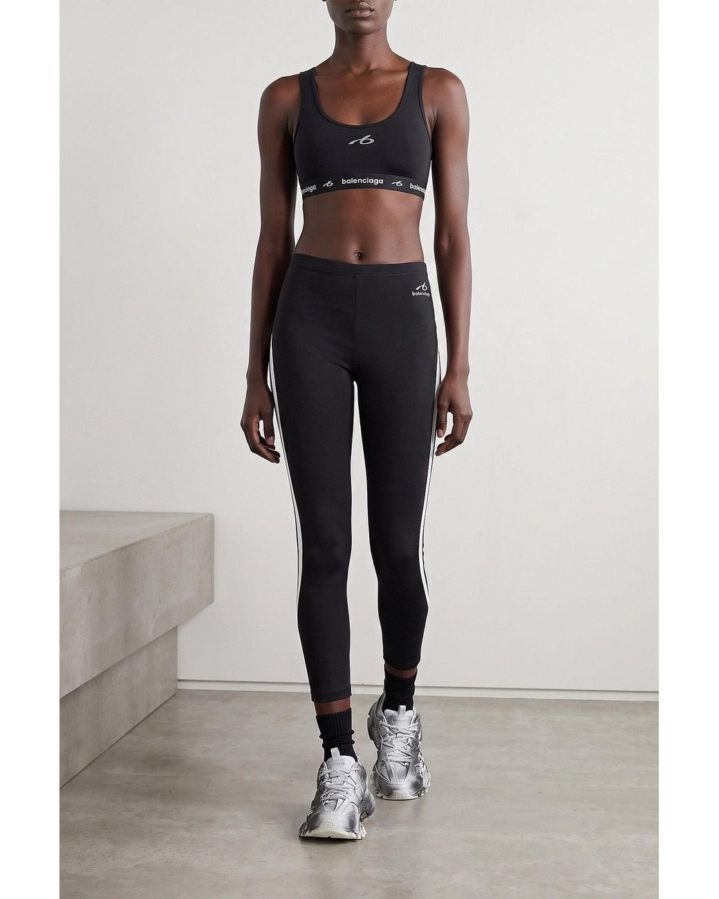 Balenciaga Black Leggings 'Techwear'