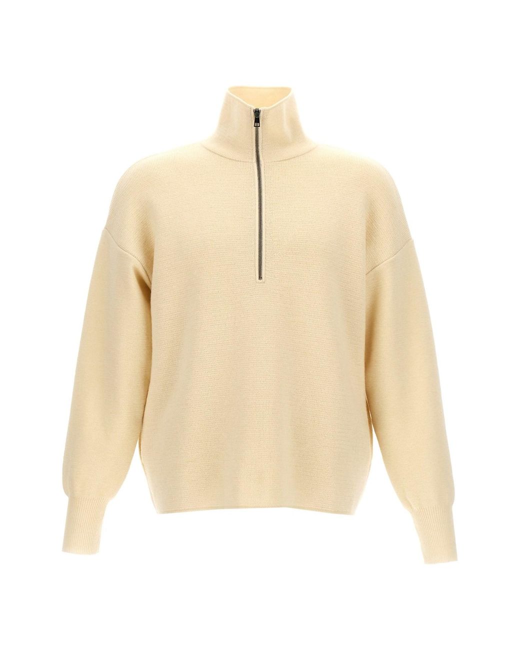 Ma'ry'ya Natural Half Zip Sweater for men