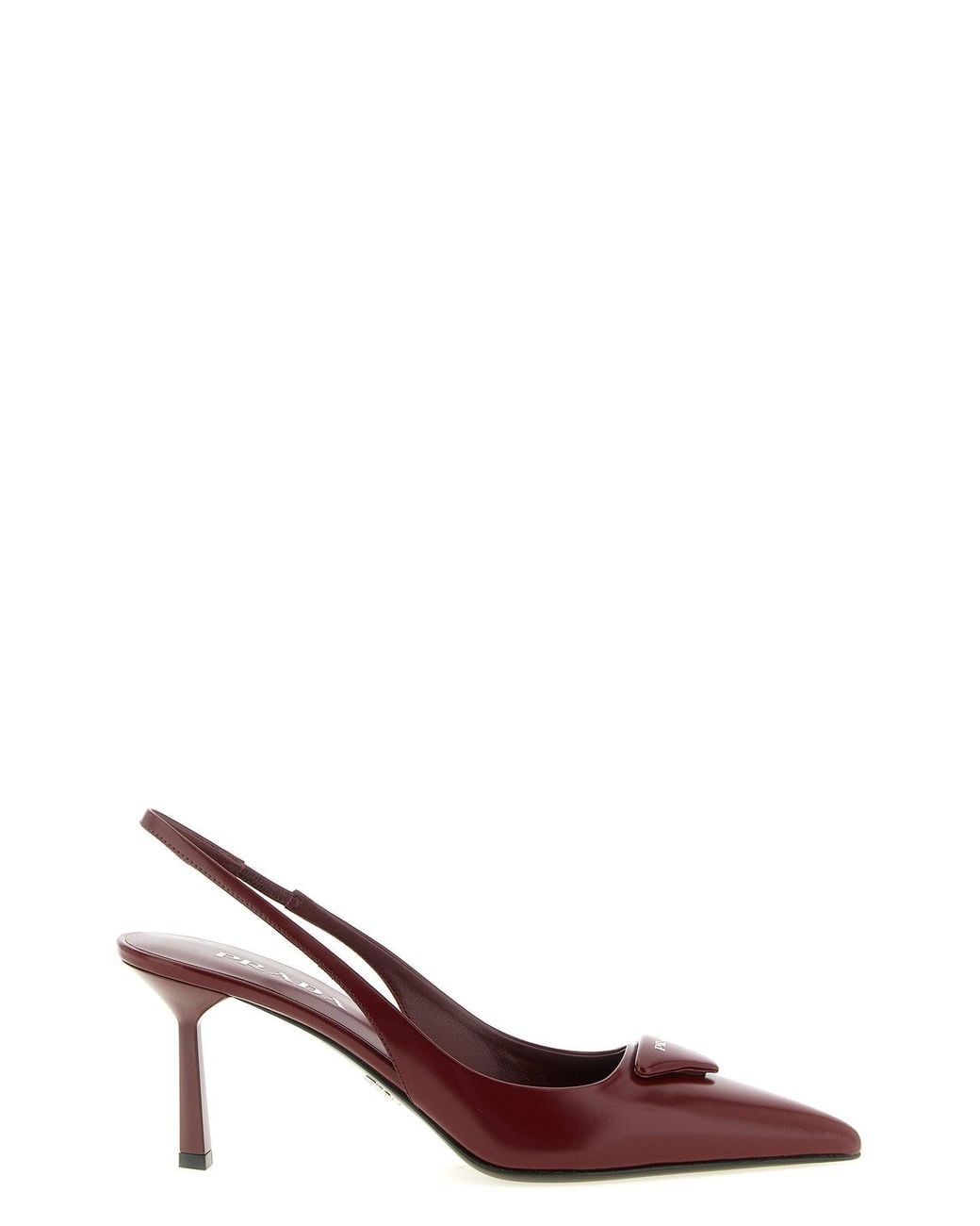 Prada Brown Slingback Pumps