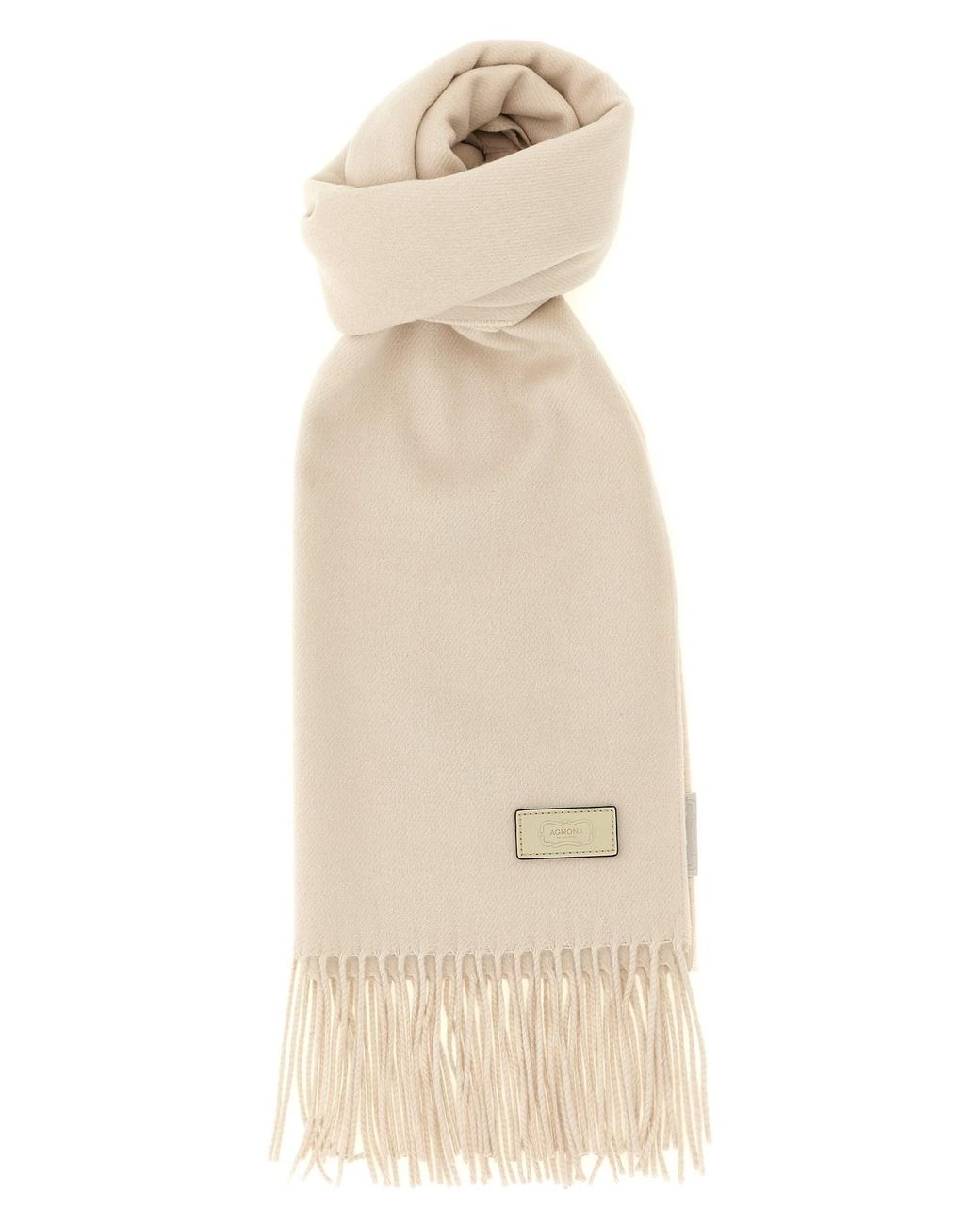 Agnona Natural Silk And Cashmere Scarf