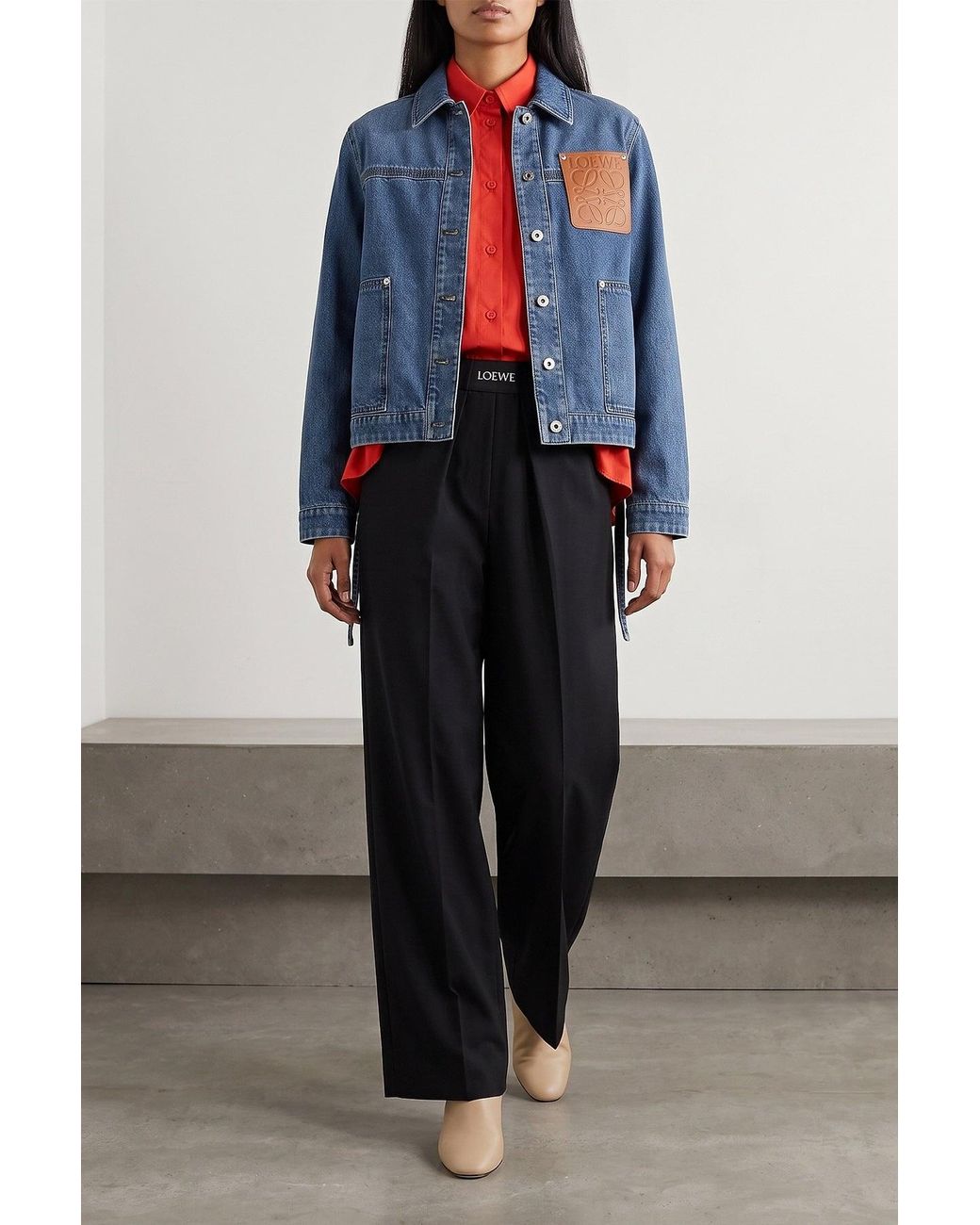 Loewe Red Trapeze Shirt