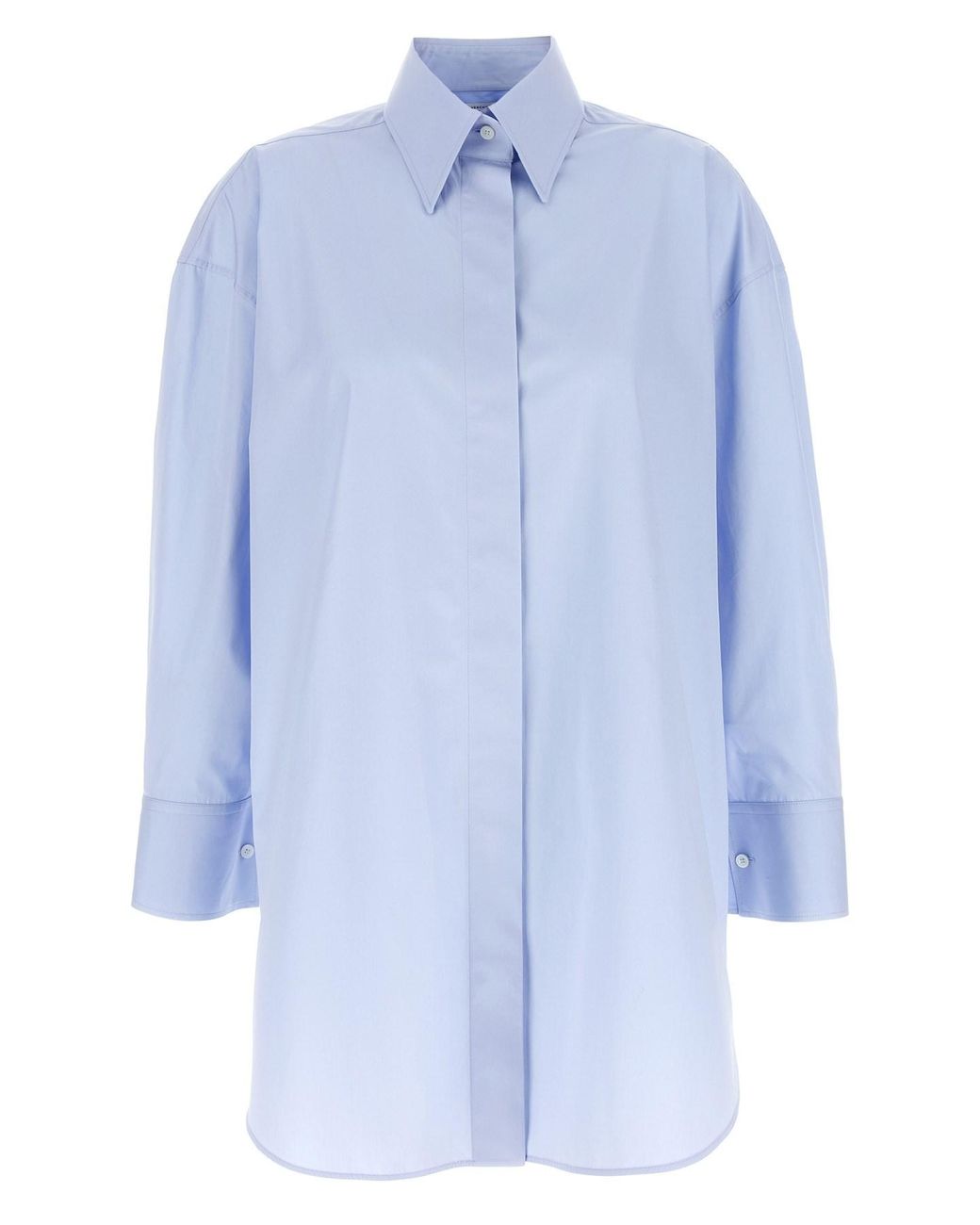 Givenchy Blue Asymmetric Shirt