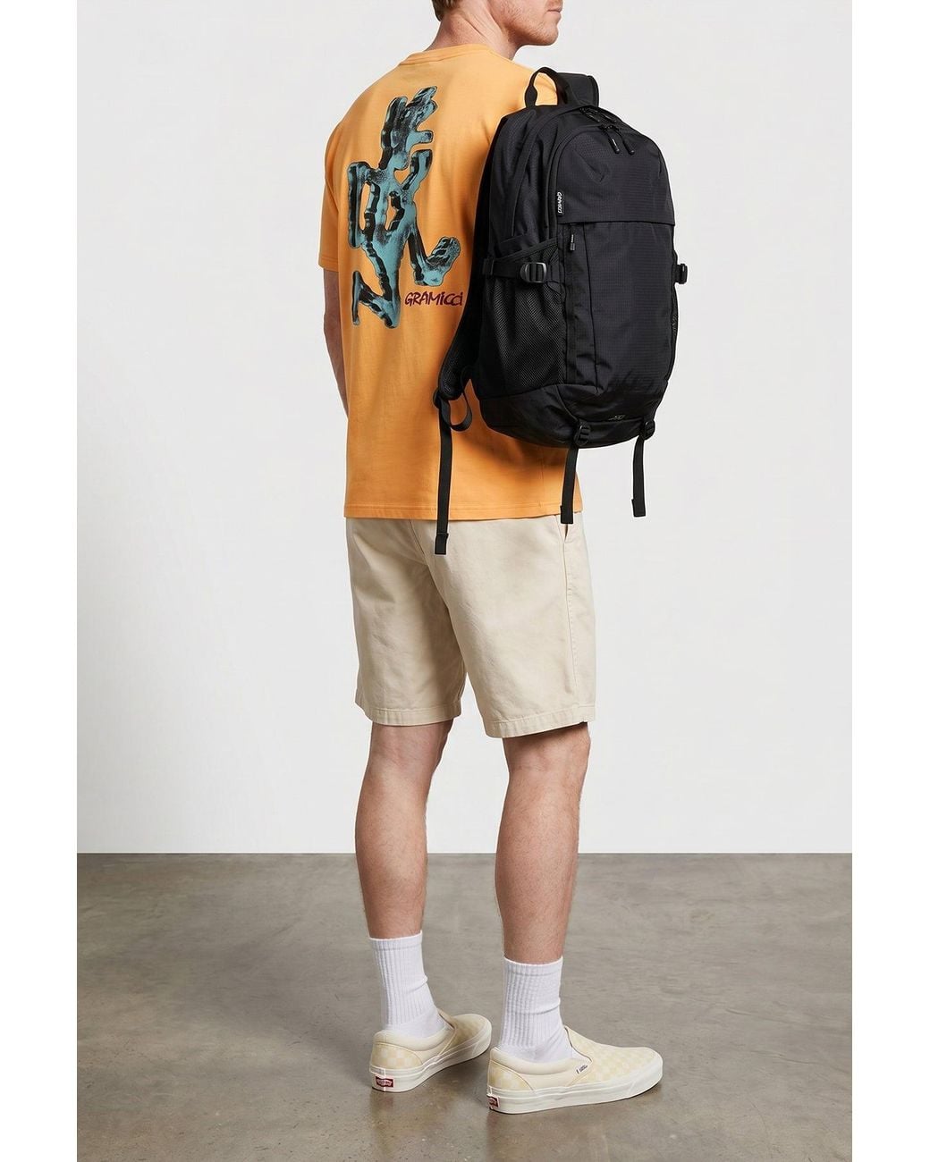 Gramicci Natural Bermuda Shorts With Integrated Logo Belt for men