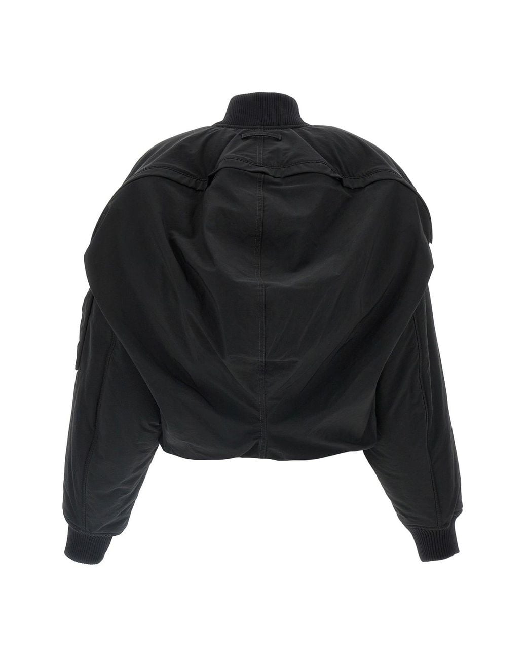Jean Paul Gaultier Black Bomber 'Hidden Hood Detail'