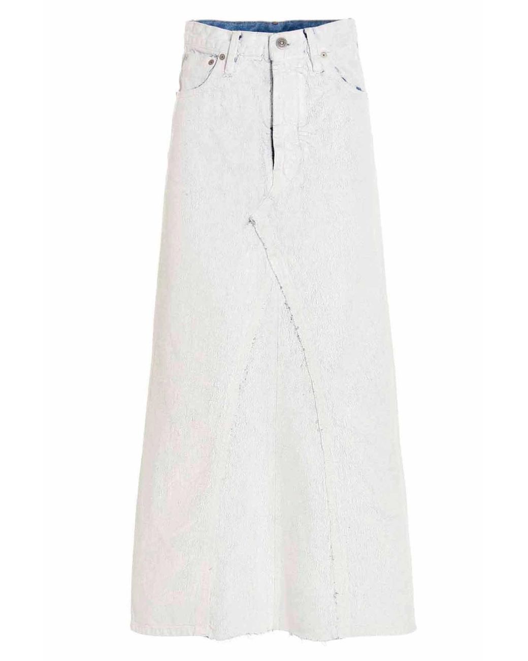 Maison Margiela White 'Bianchetto' Skirt