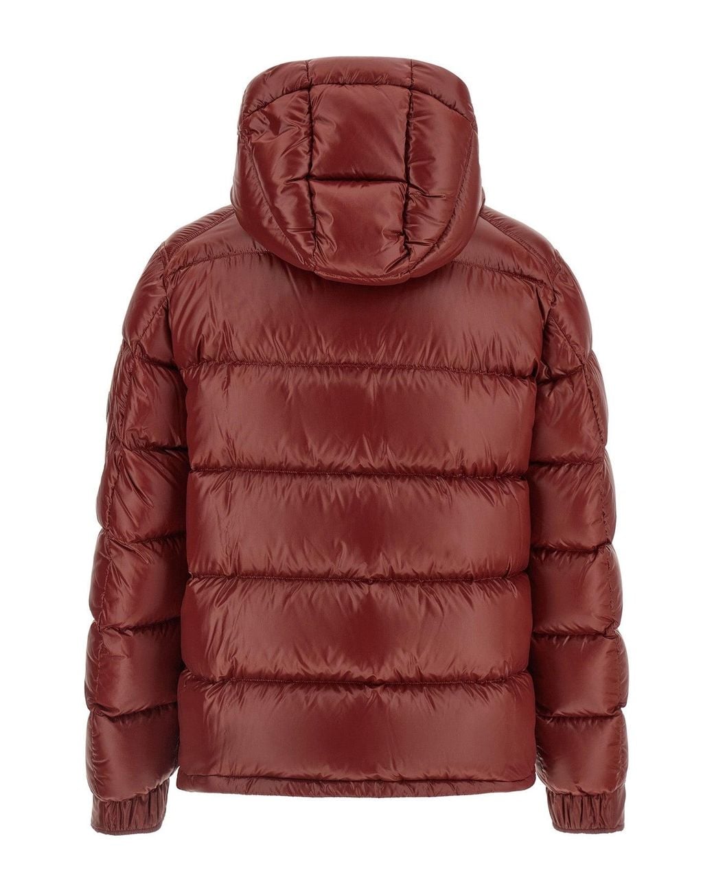 Herno Red Lustrous Quilted Down Jacket for men