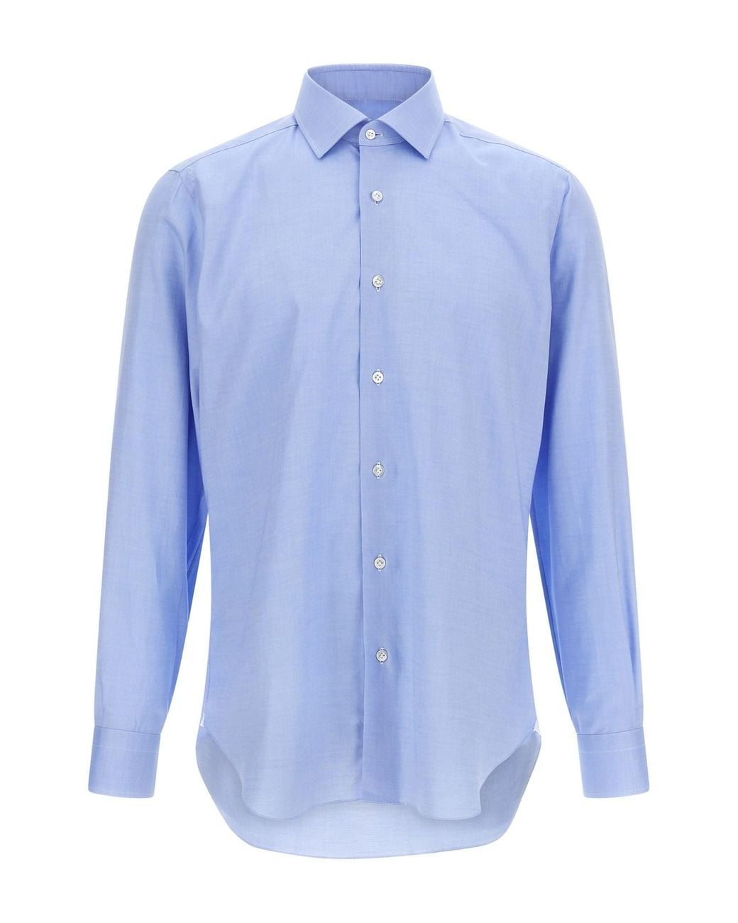 Barba Napoli Blue Oxford Cotton Shirt for men