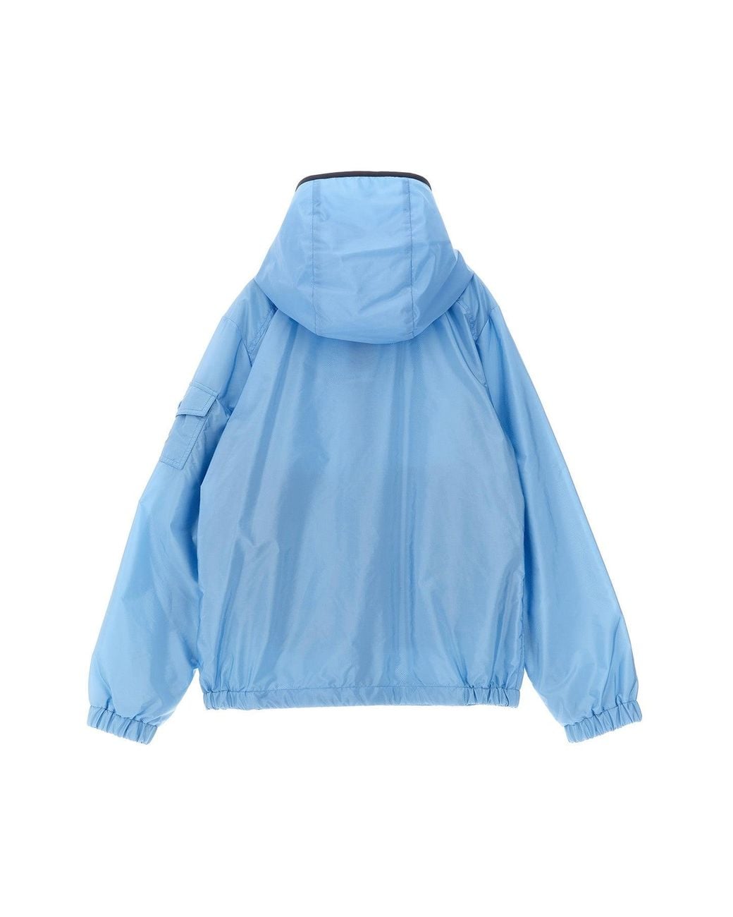 Moncler Blue Jacket With Detachable Hood for men