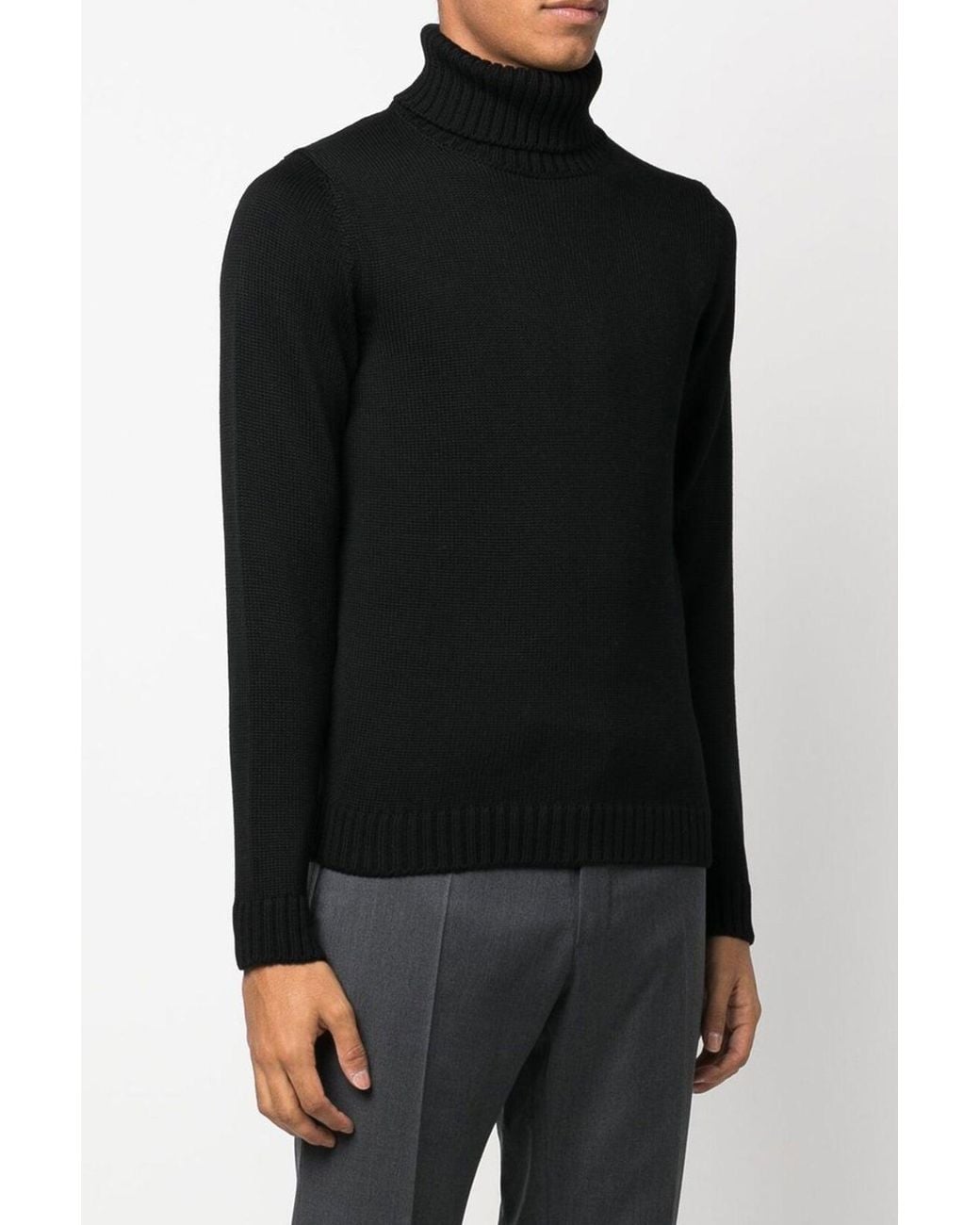 Zanone Black 'Dolce Vita' Turtleneck Sweater for men