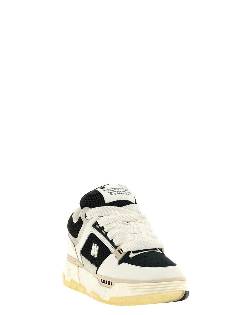 Amiri White Two-Tone 'Ma-1' Sneakers for men