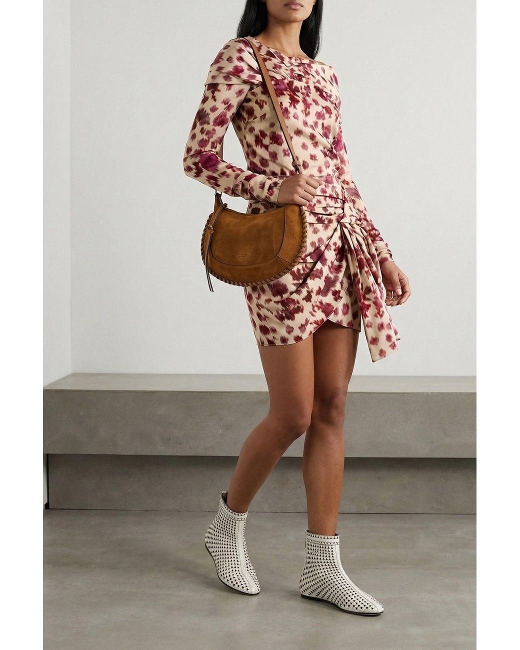 Isabel Marant Red Asymmetrical Draped Top