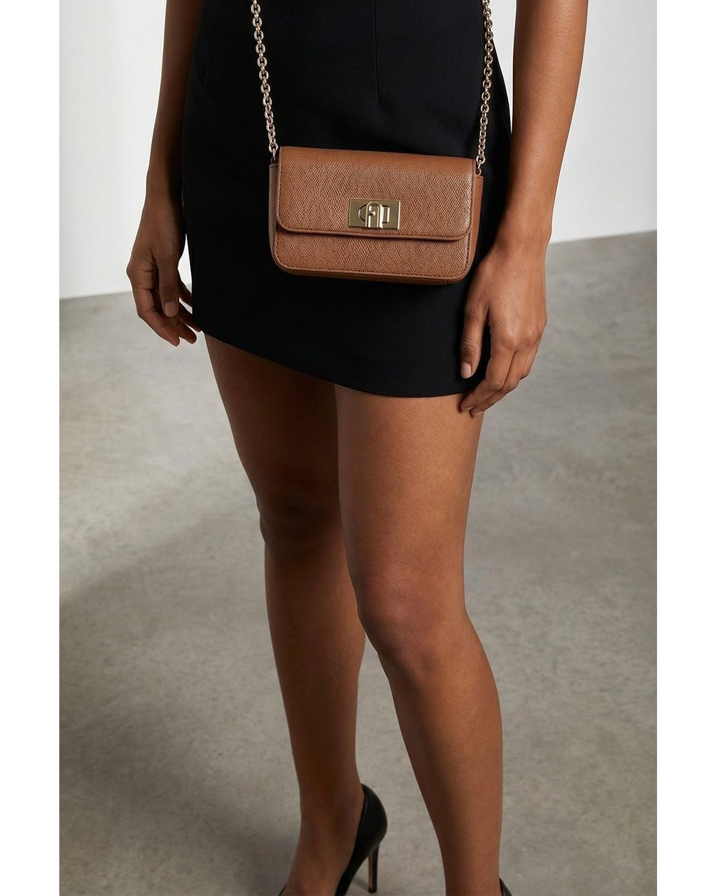 Furla Brown 1927' Mini Crossbody Bag