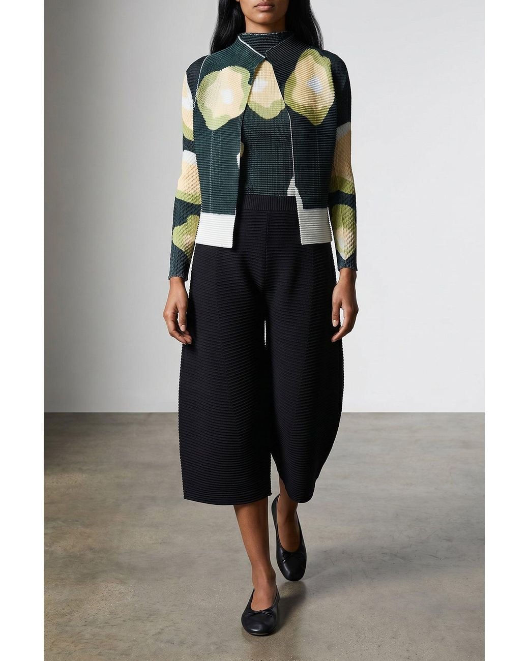 Issey Miyake Blue 'Corrugated Knit' Trousers