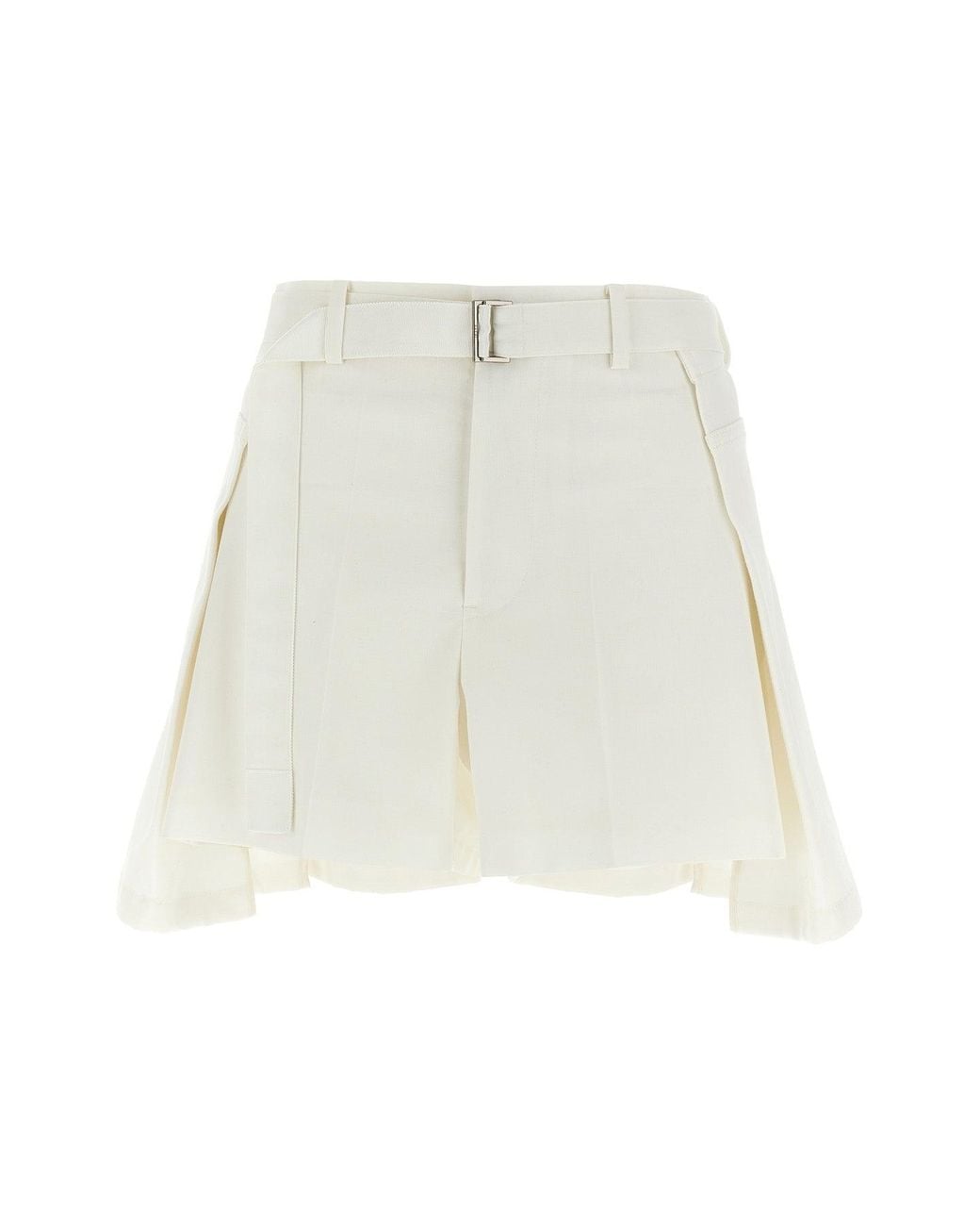 Bermuda 'Wool Insert' di Sacai in White