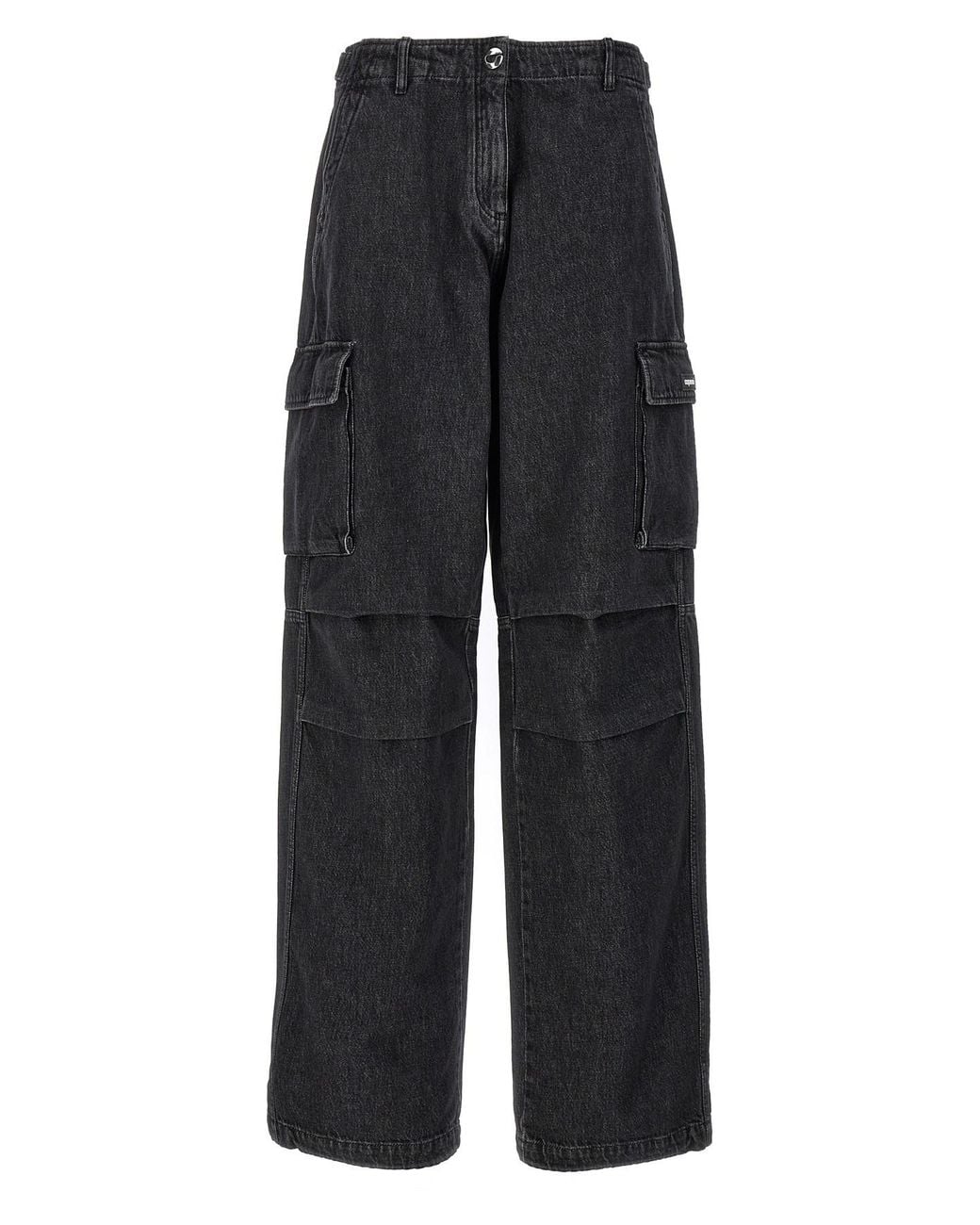 Coperni Black 'denim Wide Leg Cargo' Jeans