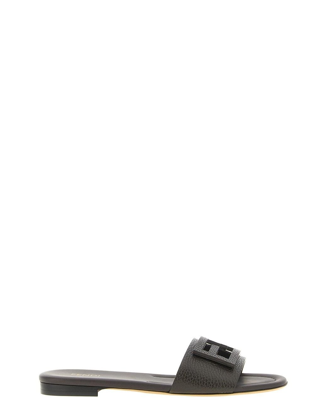 Fendi Black 'Tube' Slides
