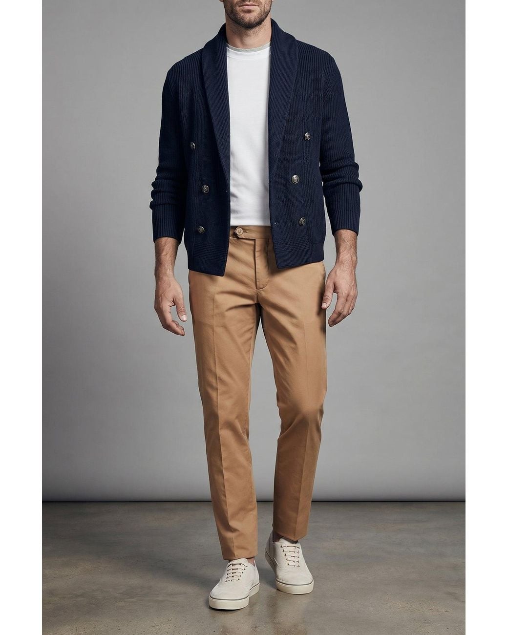 Brunello Cucinelli White Double Layer T-Shirt for men