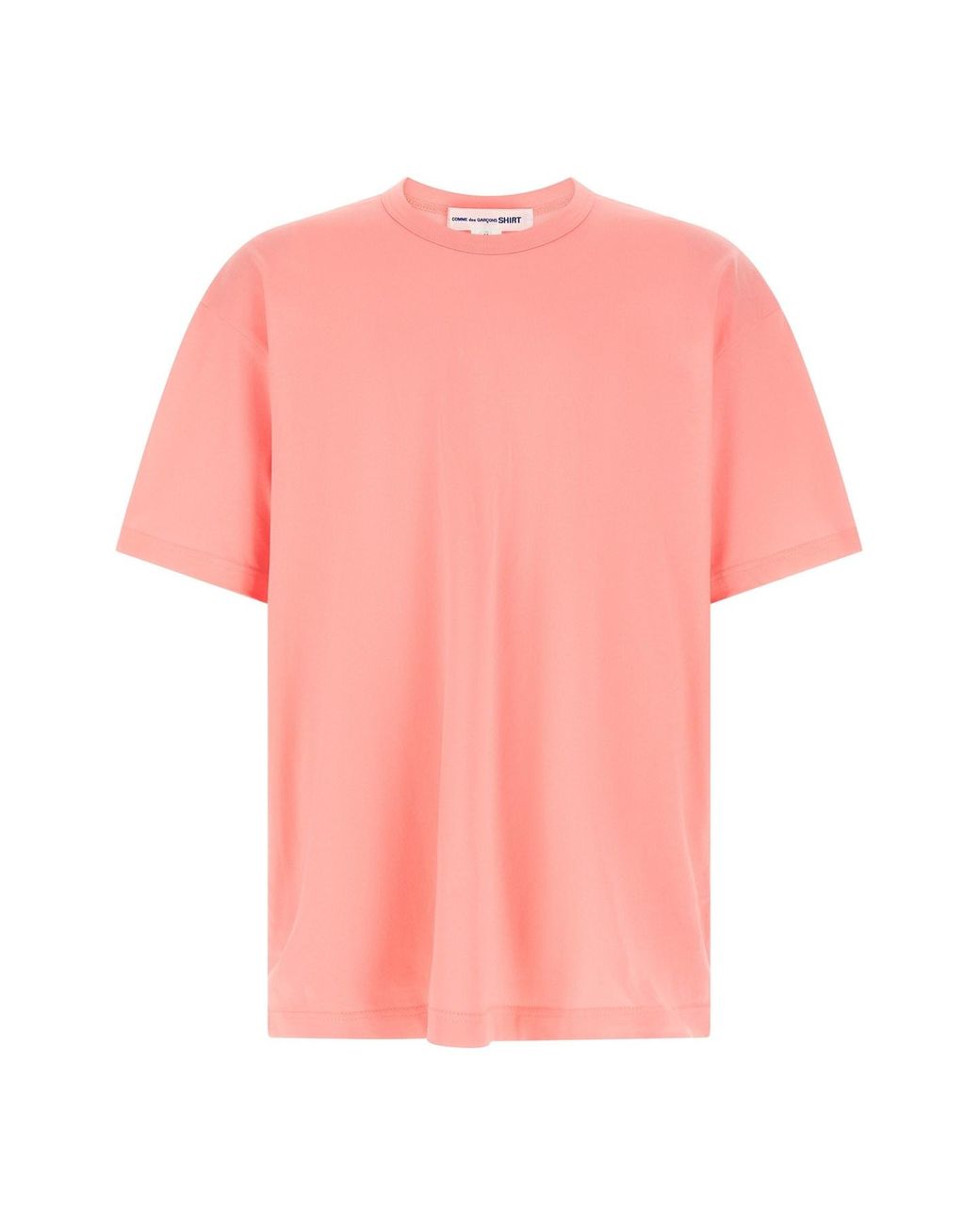 Comme des Garçons Pink Logo Print T-shirt for men