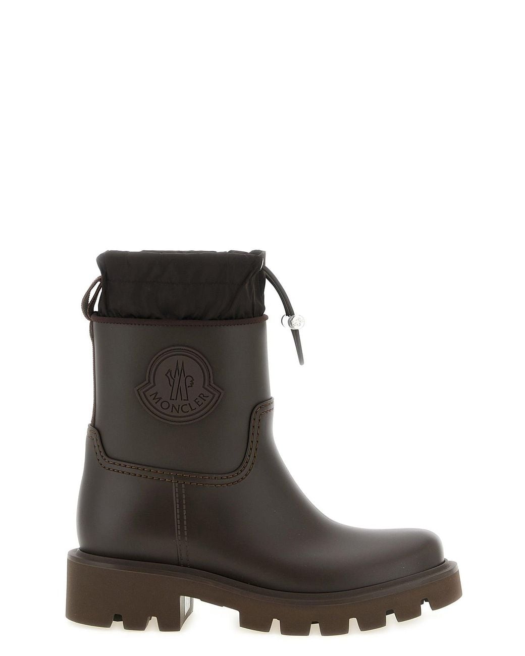 Moncler Brown 'Kickstream' Rain Boots