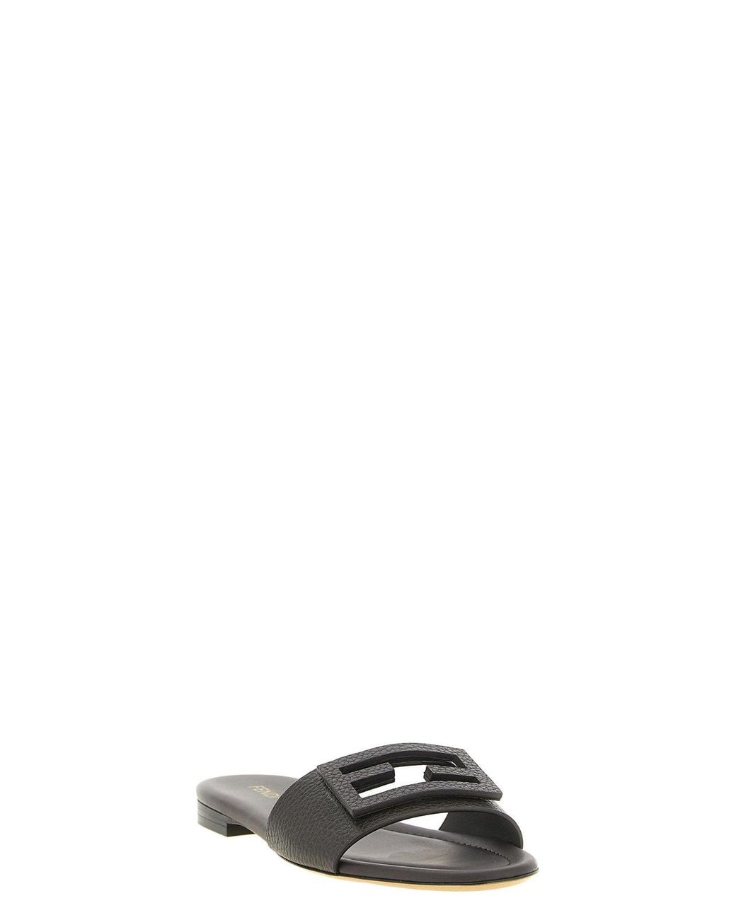 Fendi Black 'Tube' Slides