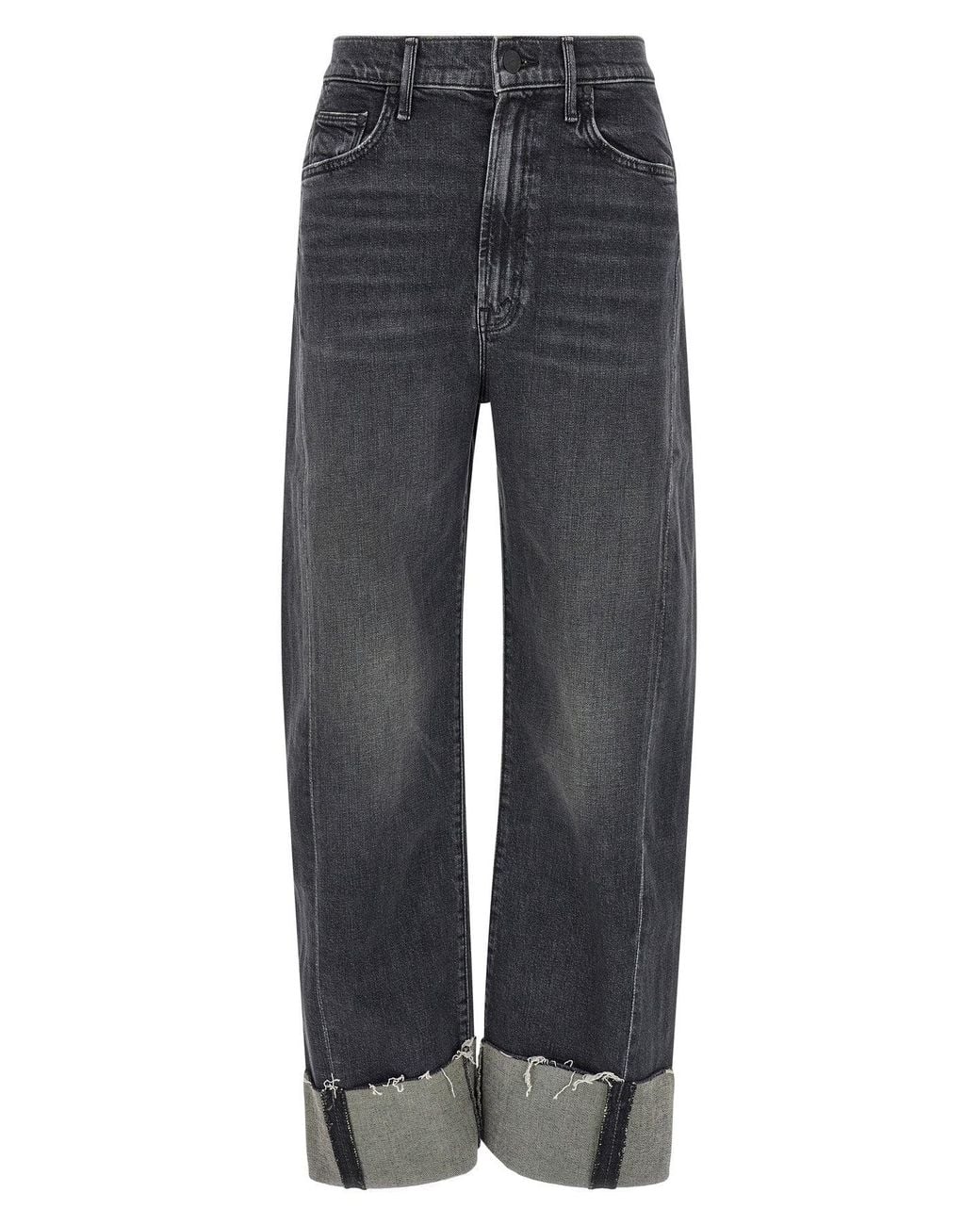 Mother Blue The Half Pipe Cuff Jeans