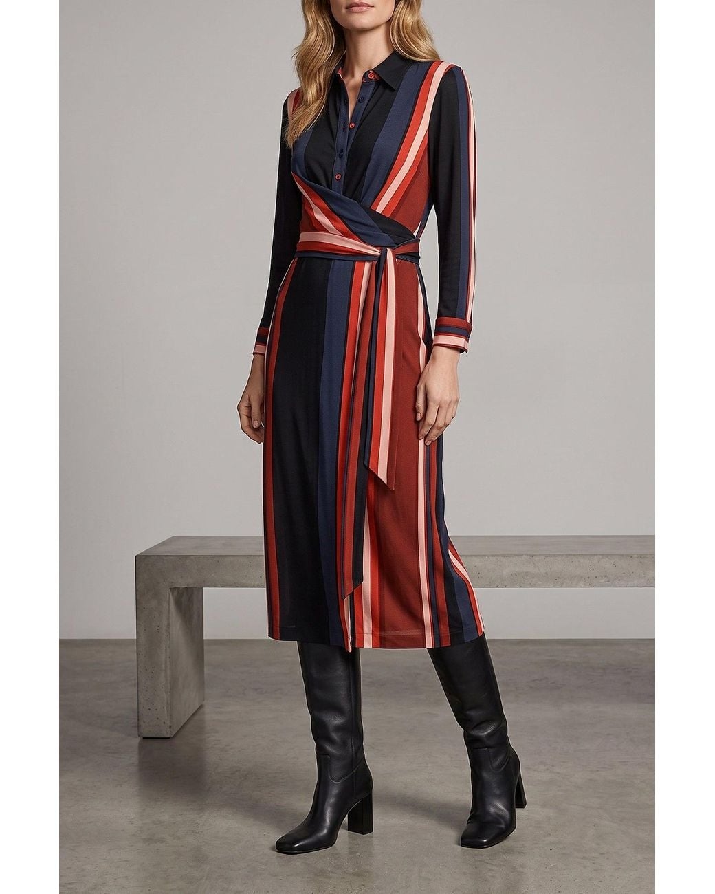 Diane von Furstenberg Red Sana Dress