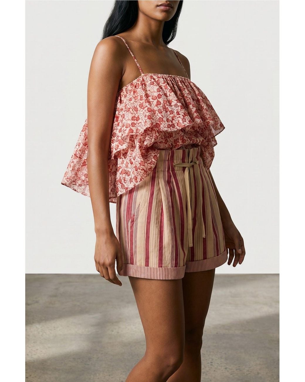 Isabel Marant Top With Tiered Ruffles