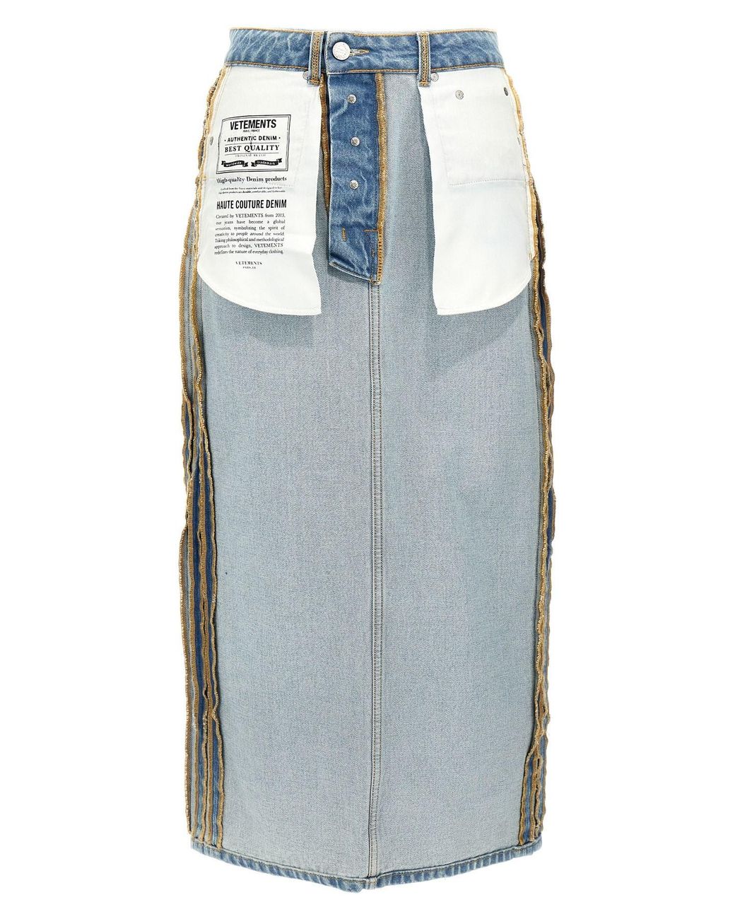Vetements Gray 'Inside-Out' Skirt