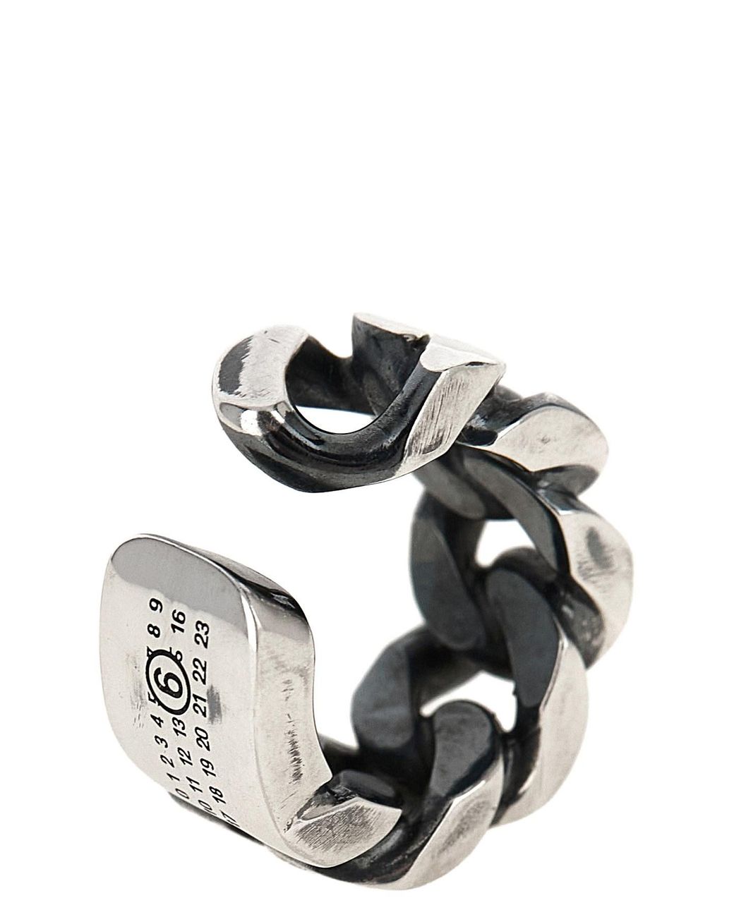 MM6 by Maison Margiela Metallic Chain Earrings for men