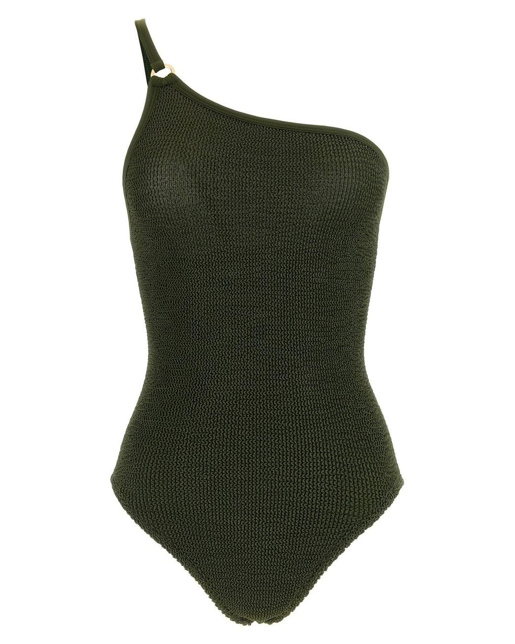 Hunza G Green 'Clara' One-Piece Swimsuit