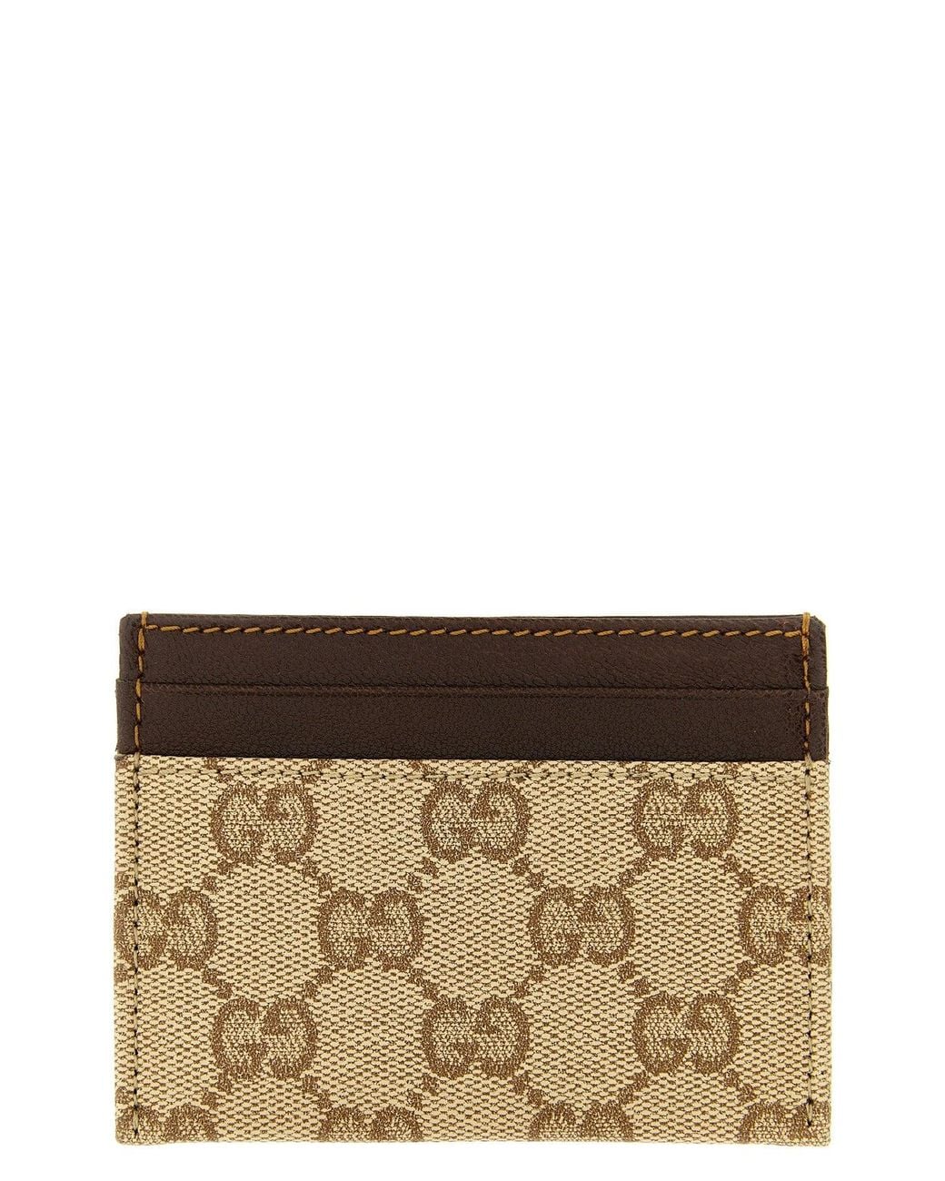 Gucci Brown Essence Classic Cardholder for men