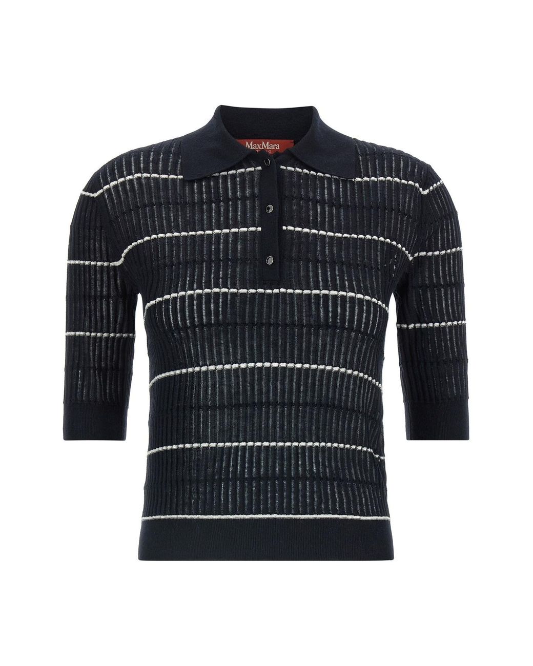 Max Mara Black 'mstgallo' Polo Shirt