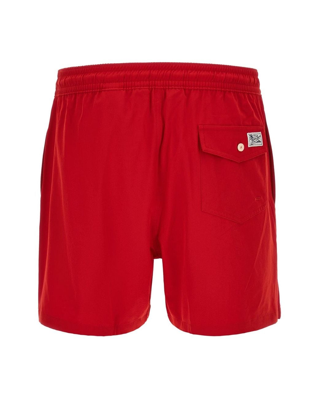 Polo Ralph Lauren Red The 'Traveler' Swim Trunks for men