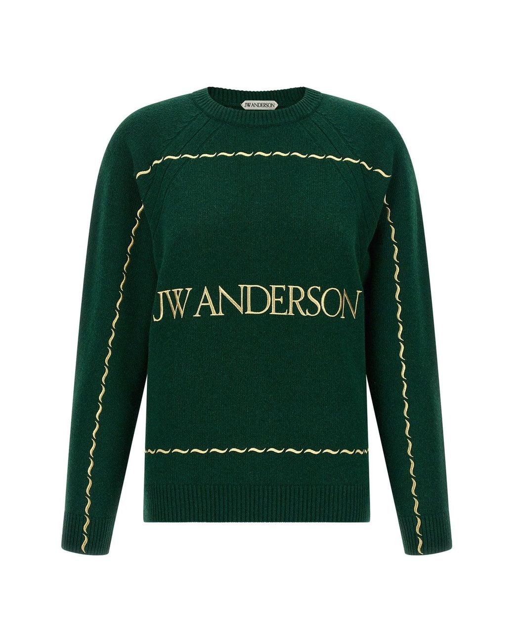 J.W. Anderson Green J. W.Anderson J. W.Anderson Jumper With Embroidered Logo