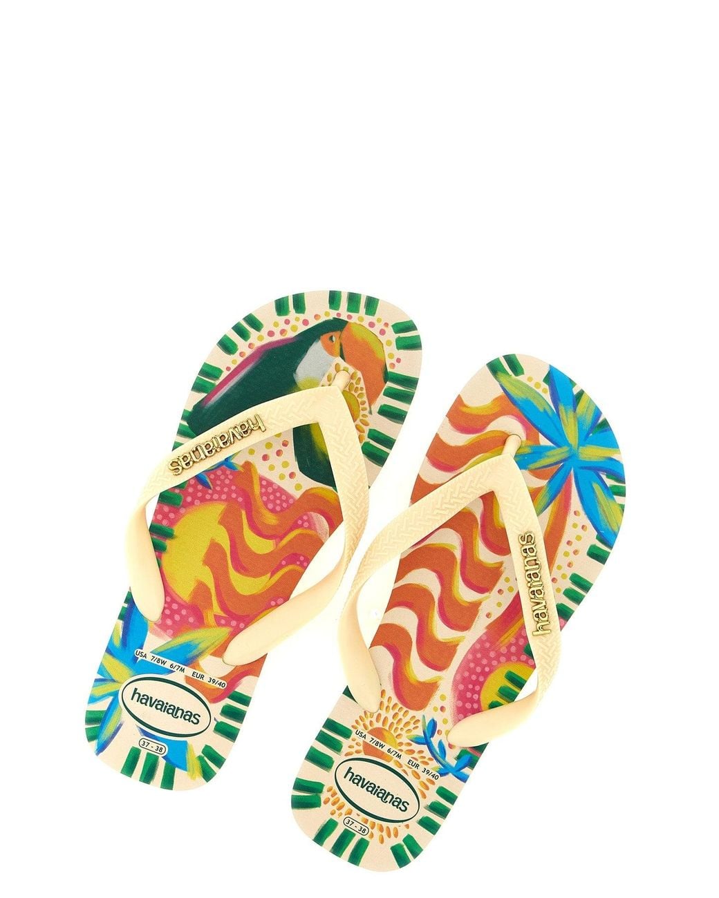 Havaianas Multicolor Sandal With Metallic Logo Plaque