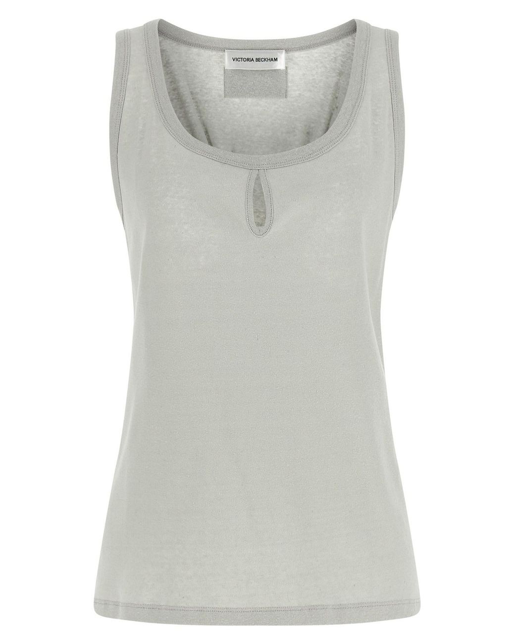 Victoria Beckham Gray 'split' Tank Top