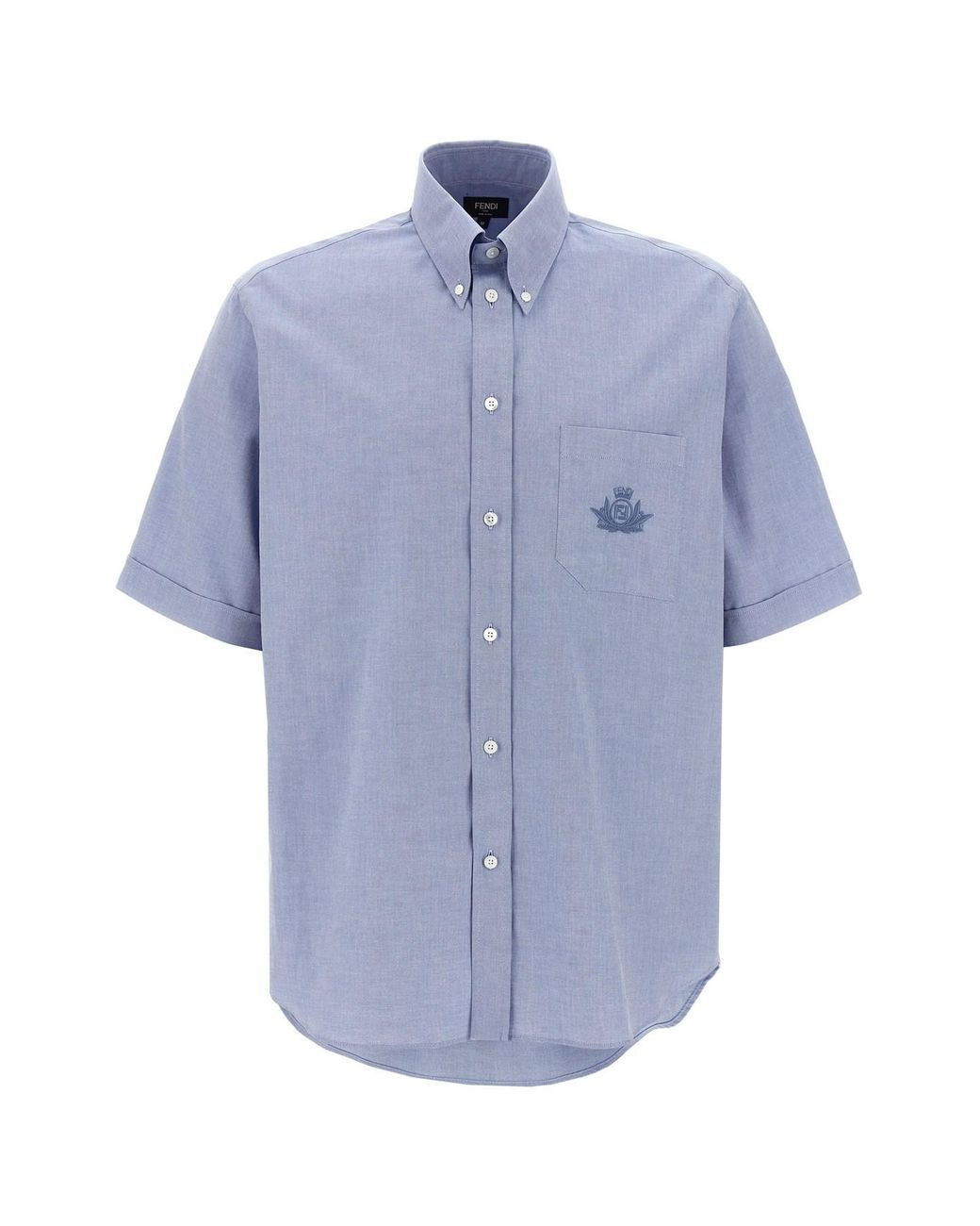 Fendi Blue Crest' Shirt for men
